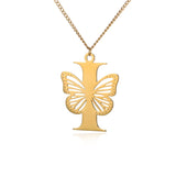 Elegant 18K Gold Butterfly Pendant Necklace – Trendy & Stylish Jewelry for Women