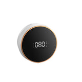 Dispensador automático de jabón en espuma para montaje en pared: pantalla LED de temperatura, sensor infrarrojo sin contacto,