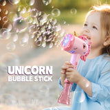 Kids Bubble Machine Toy – Battery-Powered Unisex Bubble Blower with Empty Bottle (No Liquid)