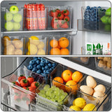 Caja de almacenamiento para puerta lateral de refrigerador: contenedor organizador de huevos y alimentos frescos