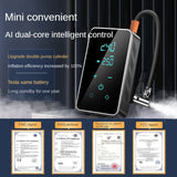 Rechargeable Electric Bike Pump with Digital Pressure Gauge