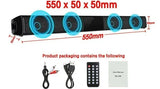 Powerful Bluetooth Soundbar with Subwoofer – Wireless TV Speaker, FM Radio, 3D Surround Sound