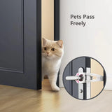 Adjustable No-Drill Cat Door Holder - Pet Safety Latch for Doors (70x310mm)
