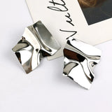 Pendientes colgantes de metal geométricos vintage: joyería de moda de moda para mujeres