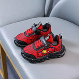 Spiderman LED Light-Up Sneakers for Boys - Kids' Casual Sports Shoes