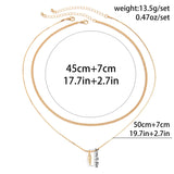 Stainless Steel Rivet Pendant & Snake Chain Necklace Set – Punk Cuban Link Choker for Men & Women