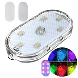 Lámpara de lectura LED táctil mini USB: lámpara compacta para interior de automóvil, 5 V, sensible al tacto, luz nocturna recargable