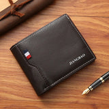 Slim Men’s Bifold Wallet – PU Leather Credit Card Holder & ID Organizer