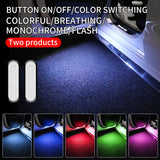 USB-C Rechargeable Car Door Welcome Lights with 7 Colors & Magnetic Mount