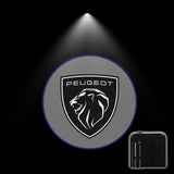 Peugeot LED Door Projector Lights - Wireless Welcome Logo Lights for 206 207 208 3008 308 Models