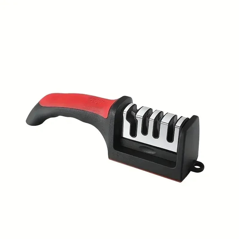 3-Stage Ceramic Knife Sharpener - Professional Handheld Sharpening Tool for Kitchen Knives