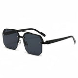 Oversized Retro Double Bridge Sunglasses – Trendy Gradient Shades with UV400 Protection