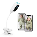Monitor para bebés XIAOVV 2K HD: detección de llanto, visión nocturna a todo color, rotación de 360°, cámara WiFi 