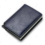 Slim RFID PU Leather Wallet – Trifold Business Card Holder for Men & Women