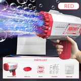 40-Hole Bubble Gun for Kids - Automatic Bubble Blower for Outdoor Play & Parties