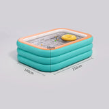 Giant Inflatable Family Swimming Pool - Extra Large Outdoor PVC Pool for Adults & Kids