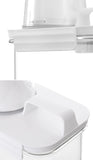 Dispensador de detergente para ropa rellenable de 1100/1800/2300 ml, depósito vacío para suavizante en polvo, contenedor de almacenamiento de blanqueador con etiquetas