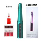 Professional Cordless Nail Drill – 18,000 RPM Rechargeable Manicure Machine with 5 Speed Settings