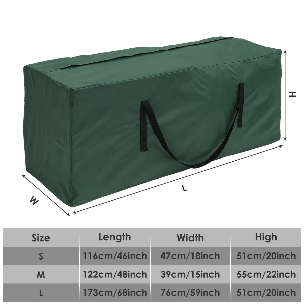 Waterproof Outdoor Cushion Storage Bag – Heavy-Duty, All-Weather Protection