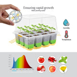 LED Grow Light Seed Starter Kit – 3-Spectrum Indoor Plant Germination Tray for Healthy Seedlings