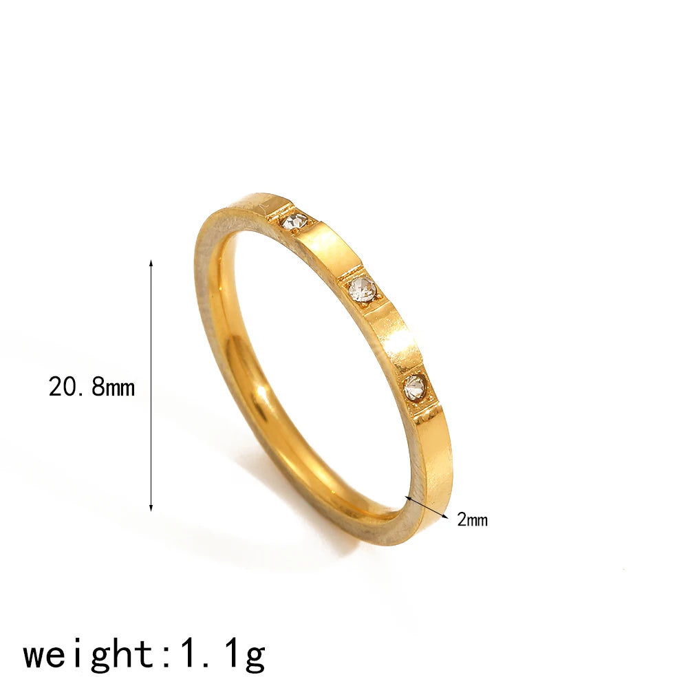 Minimalist 18K Gold Plated Stainless Steel Knuckle Ring – Tarnish-Free & Waterproof