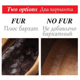 Men's Leather Snow Boots with Plush Lining – Warm, Comfortable, and Stylish Winter Footwear
