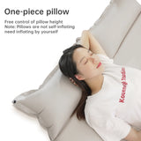 Self-Inflating Camping Sleeping Pad with Built-In Pillow and Sponge Filling