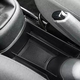Car Armrest Storage Box with Cushion – ABS Console Organizer for VW UP (2013–2021)