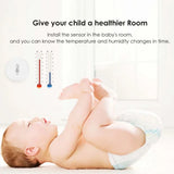 Smart Zigbee Temperature & Humidity Sensor – App-Controlled Indoor Thermometer for Home Automation