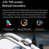 2.01” Bluetooth Smartwatch with Fitness Tracker, Heart Rate Monitor & HD Call for Android & iOS