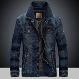 Men’s Casual Denim Jacket – Single Breasted, Regular Fit for Autumn & Winter