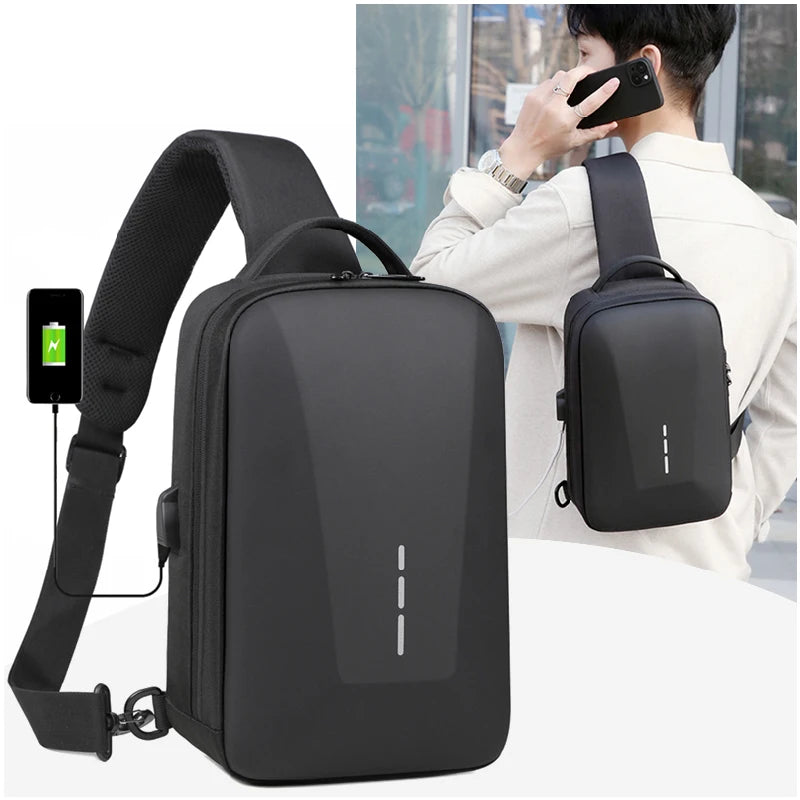 Premium Nylon Fashion Flap Shoulder Bag with Zipper and Customizable Password Lock