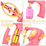 Electric Bubble Gun for Kids - Automatic Bubble Blower Machine for Outdoor Parties