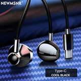 Auriculares intrauditivos con cable de 3,5 mm y tipo C con estéreo de alta fidelidad, reducción de ruido y micrófono integrado