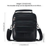 Men’s Genuine Leather Casual Shoulder Bag – Soft, Stylish & Durable Everyday Satchel