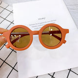 2024 Kids’ Round Sunglasses – UV400 Protection, Stylish Plastic Frame for Girls