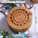 Bohemian Straw Circular Handbag for Women – Stylish, Durable & Chic