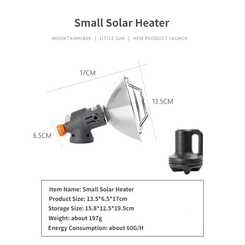 Portable Butane Camping Heater - Mini Outdoor Gas Warmer with Electronic Ignition