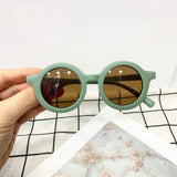 2024 Kids’ Round Sunglasses – UV400 Protection, Stylish Plastic Frame for Girls