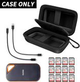 Portable Hard Drive Case for 1TB, 2TB, 4TB, 500GB External SSD