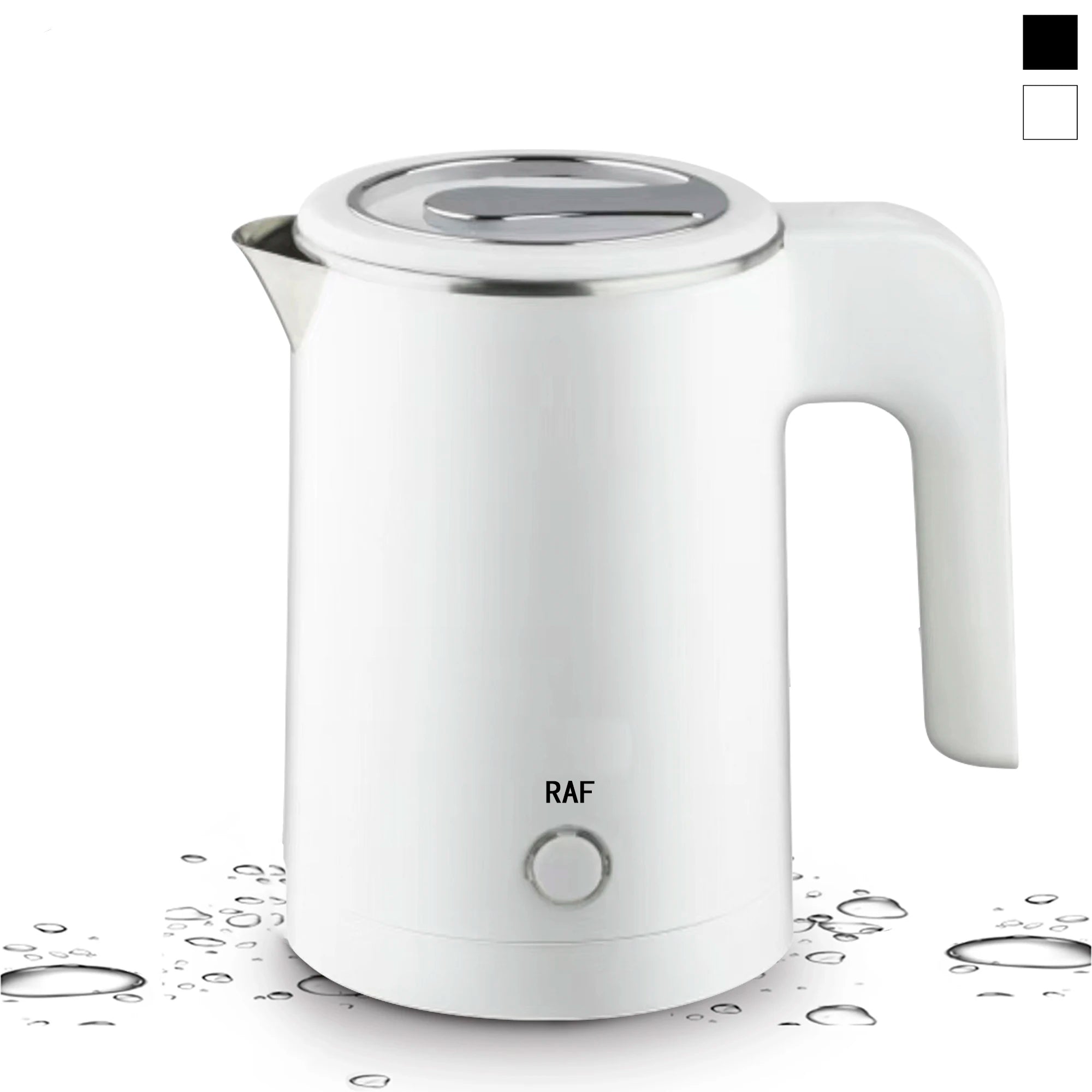 Hervidor eléctrico portátil RAF de 0,8 l | Hervidor de agua de viaje de acero inoxidable | Funciones de seguridad inteligentes