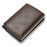 Slim RFID PU Leather Wallet – Trifold Business Card Holder for Men & Women