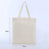Large-Capacity Cotton Canvas Tote – Eco-Friendly & Stylish for Everyday Use