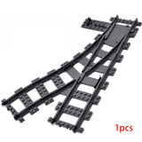 MOC City Train Rail Crossing & Flexible Tracks – DIY Building Block Set