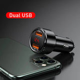 45W Fast Charging Car Charger – Dual USB & Type-C Ports