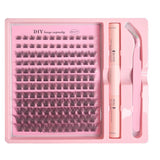 DIY Lash Extension Kit with 200 Natural Cluster Lashes