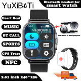 2024 Smartwatch with Bluetooth Calling, Heart Rate Monitor, and Built-In Earphones