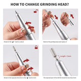 Rechargeable Electric Nail Drill Machine – 45000 RPM for Professional Manicure & Pedicure