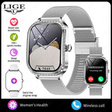 Reloj inteligente de moda para mujer con seguimiento de salud y actividad física, llamadas por Bluetooth y esferas de reloj personalizables 