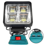 21V LED Work Light with USB Port - Compatible with Makita 18V Batteries (Battery Not Included)